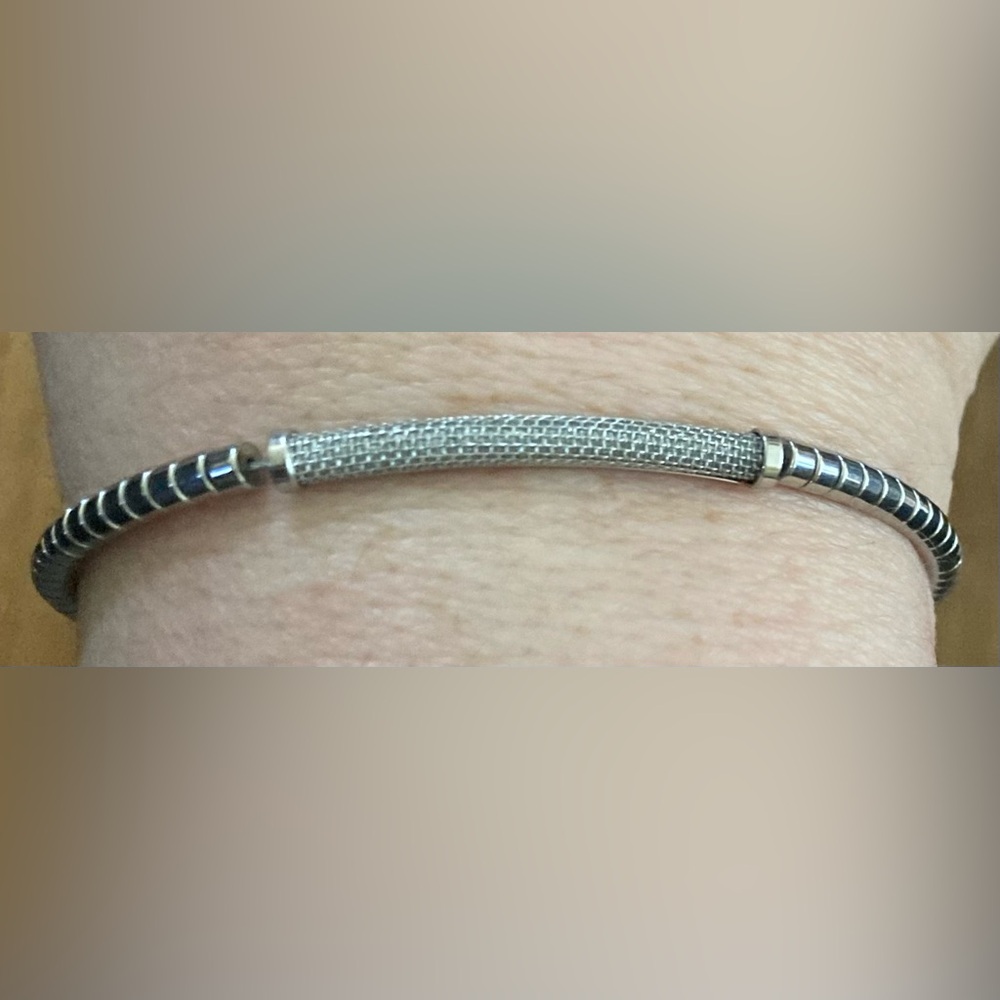 SKAGEN Signed, Silver Tone, Mesh Adjustable Bracelet